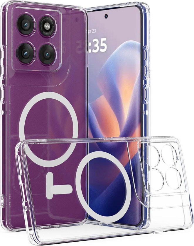 Motorola Edge 60 Pro Hybrid Deksel - MagSafe Kompatibel - Gjennomsiktig