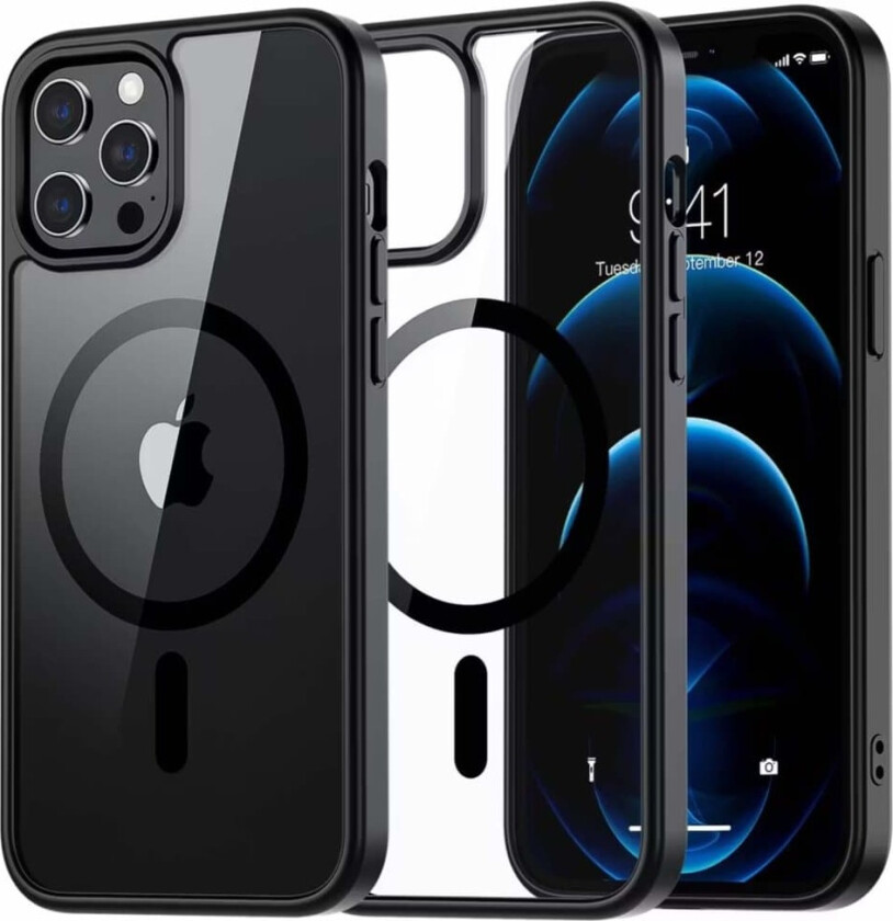 iPhone 12 Pro svart Magsafe-deksel