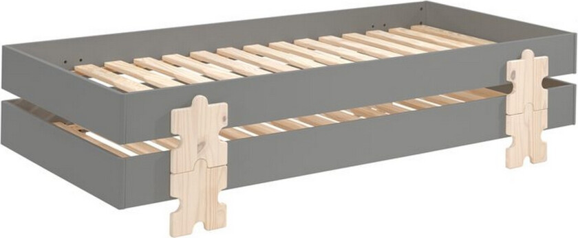 Seng Modulo med puslespillbiter som ben Grå, 2 - Grå, 2