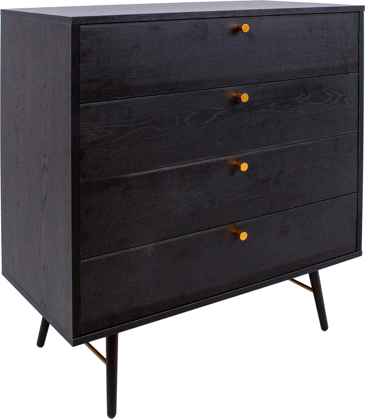 Luxembourg Kommode Svart / Kobber