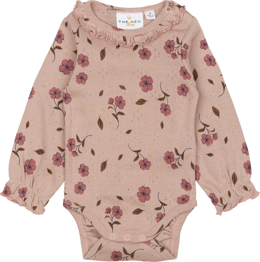 GOTS Picole Lange Ermer Body Adobe Rose Adobe Rose 68 cm Rosa 68 cm kvinne