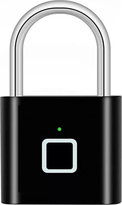 Smart fingeravtrykklås, oppladbar fingeravtrykklås IP67 vanntett hengelås Lås opp med fingeravtrykk for reiseveske treningsskap-FD