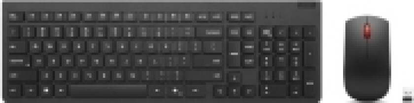 Essential Wireless Combo Gen 2 - Tastatur- og mussett - trådløs - 2.4 GHz - QWERTY - Nordisk - svart - brun boks