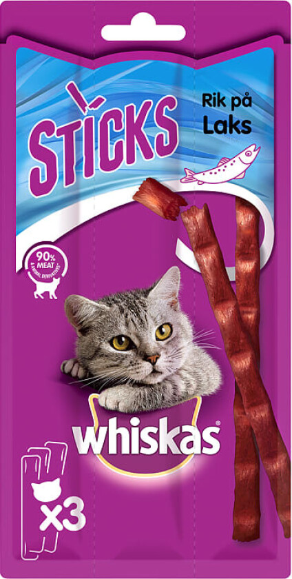 Whiskas® Sticks Laks 18g