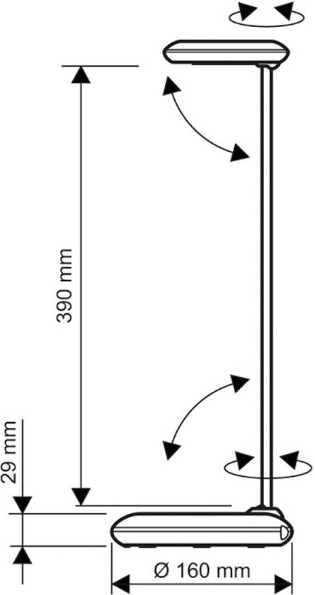 LED-skrivebordslampe MAULstudy, svart, stål, 49 cm, E27