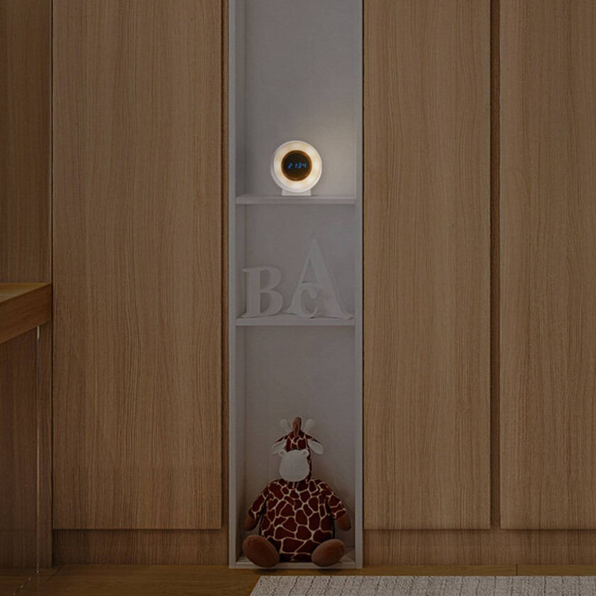 OSRAM LED-batteridrevet nattlampe NIGHTLUX CLOCK, hvit, klokke, CCT