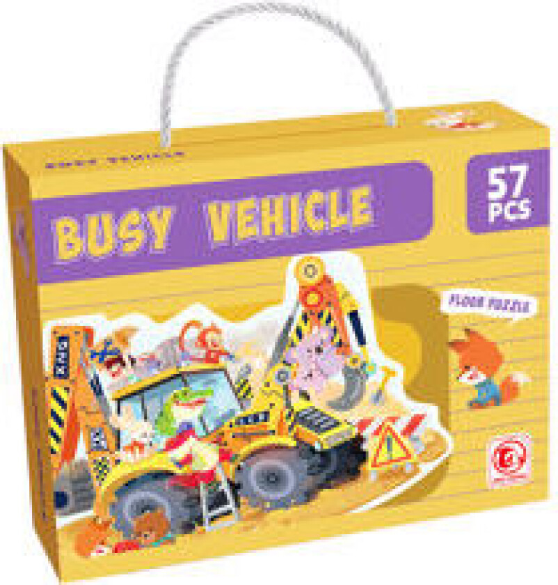 Gulvpuslespill Busy Vehicle