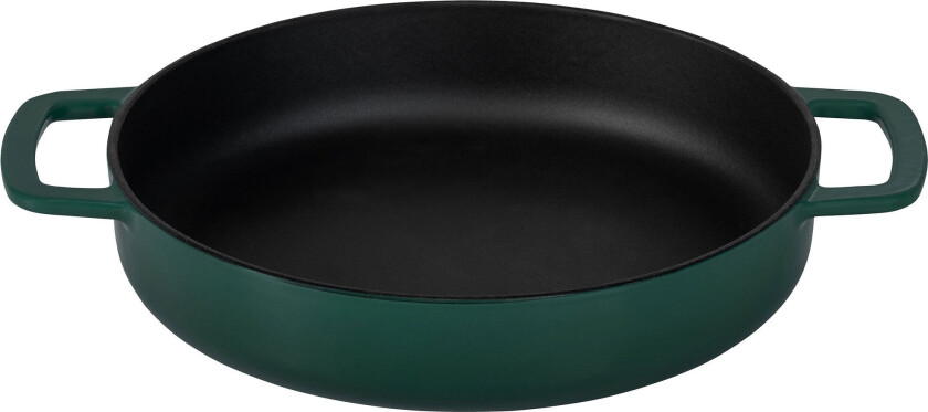 Støpejernspanne 24 cm, grønn