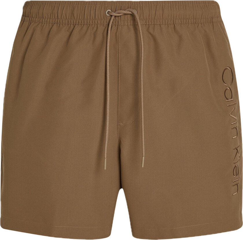 Medium Drawstring Badeshorts Brown Calvin Klein