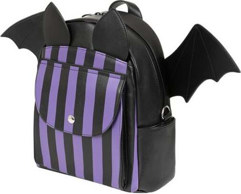 Goth Ryggsekk - Nightfall Bat - Damer - lilla-svart
