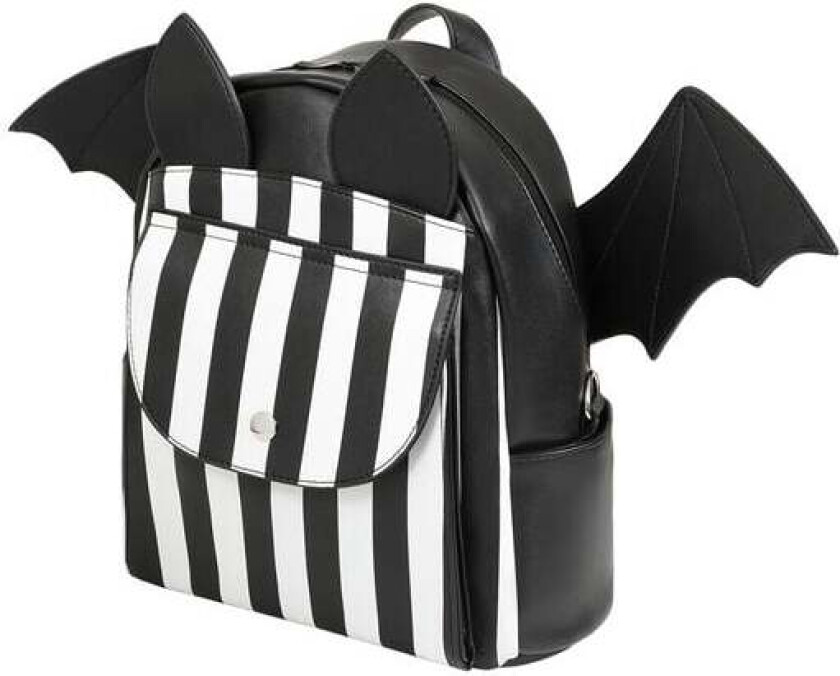 Goth Ryggsekk - Nightfall Bat - Damer - svart-hvit