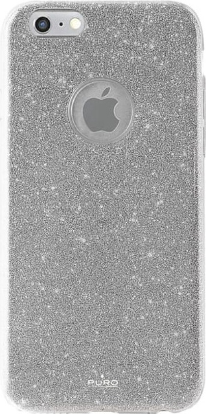 iPhone 7 glitter deksel (sølv)
