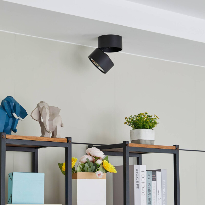 Thorid downlight, svart, 2 stk