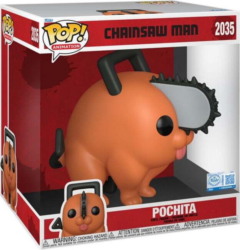 Pochita (Jumbo Pop!) Vinylfigur 2035 - Funko Pop! - Funko Shop Europe