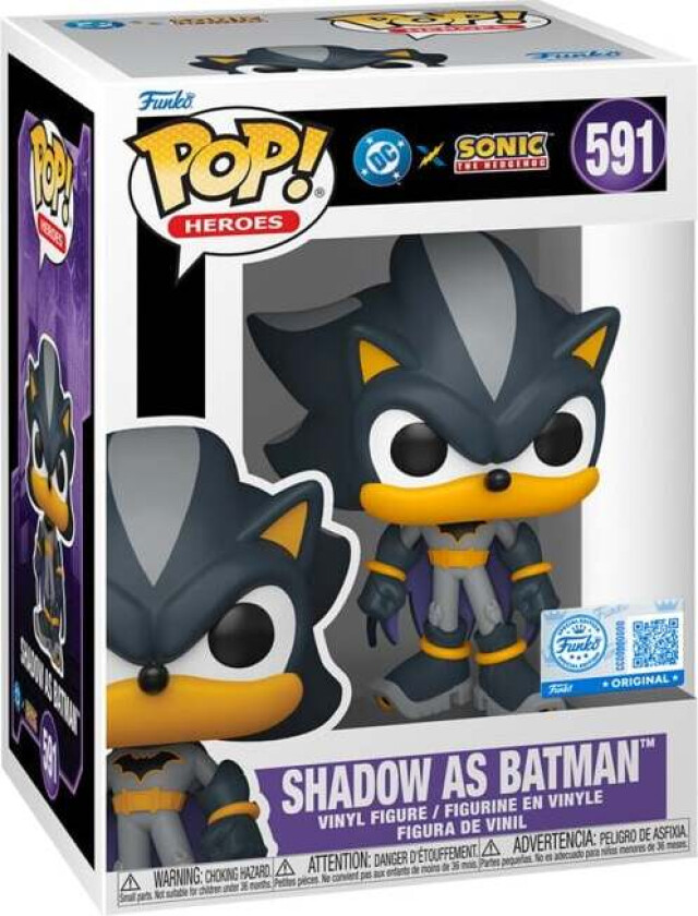 Sonic x Justice League - Shadow / Batman Vinylfigur 591 - Funko Pop! - Funko Shop Europe