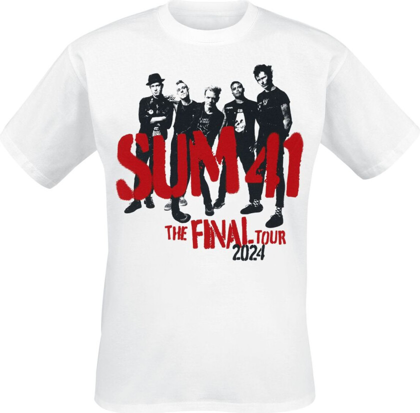 T-skjorte - Spray Paint - Tour Shirt 2024 - S til XXL - Herrer - hvit