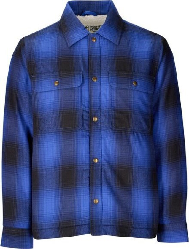 Men's Ridgefield Sherpa Flannel Shirt Jacket Oxide Blue