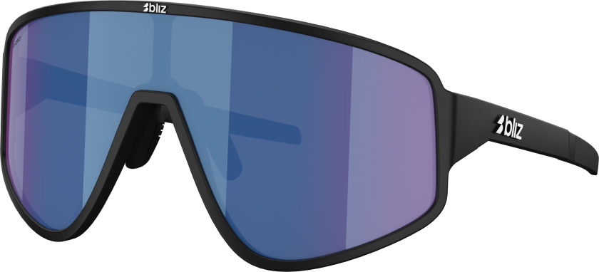 A004 Matte Black/Blue Mirror