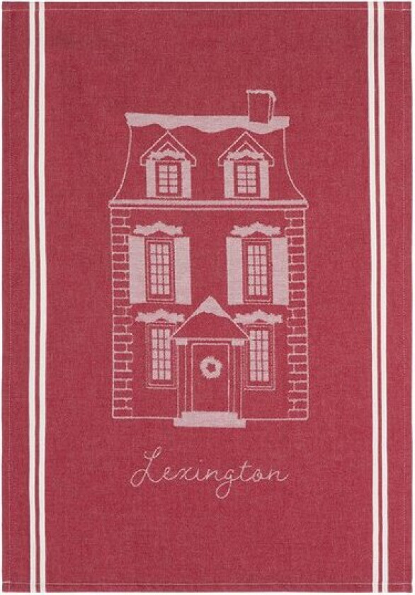 Original kjøkkenhåndkle House jacquard 50x70 cm rød/hvit