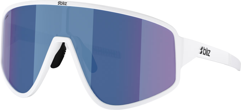 A004 Matte White/Blue Mirror