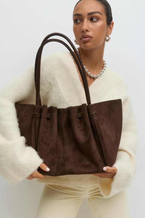 - Strap detail bag - Skuldervesker - Brun - ONESIZE - Dame