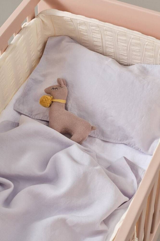 MINI sengesett sprinkelseng Blek lavendel