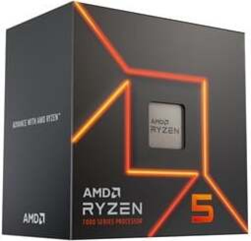 Ryzen 5 7400 Wraith Stealth Prosessor/CPU - 6 kjerner - 3.3 GHz -  AM5 -  Boks (med kjøler)