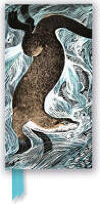 Angela Harding: Fishing Otter (Foiled Slimline Journal)