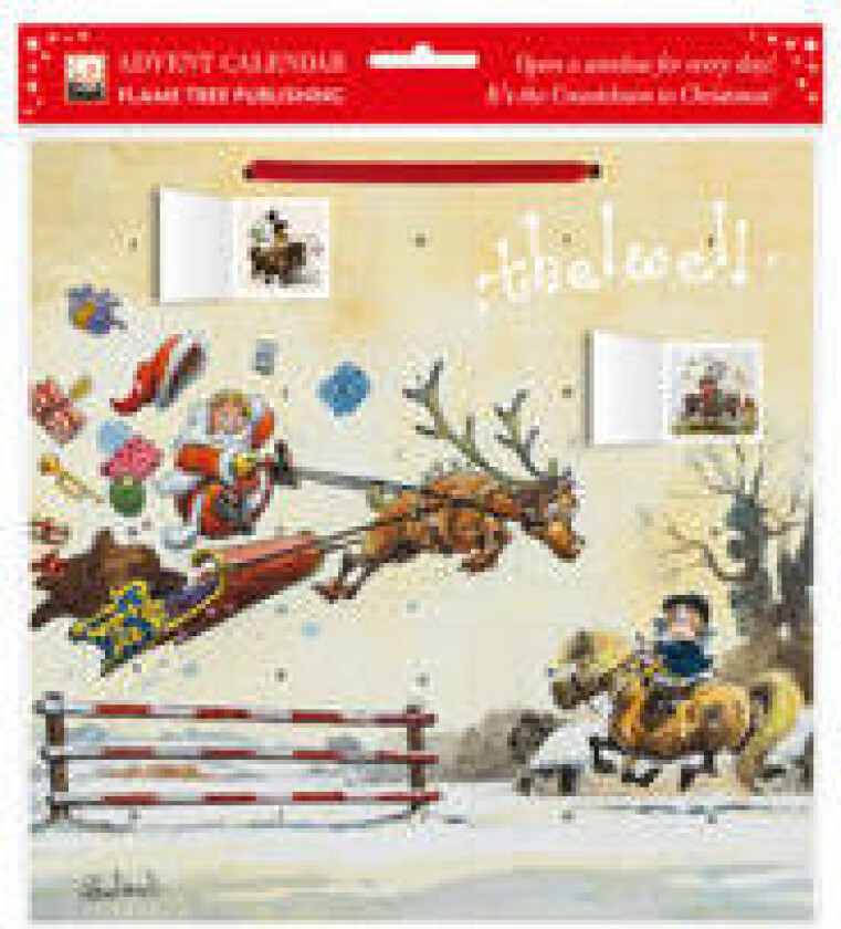 Norman Thelwell: Showjumping Santa Advent Calendar (with stickers)
