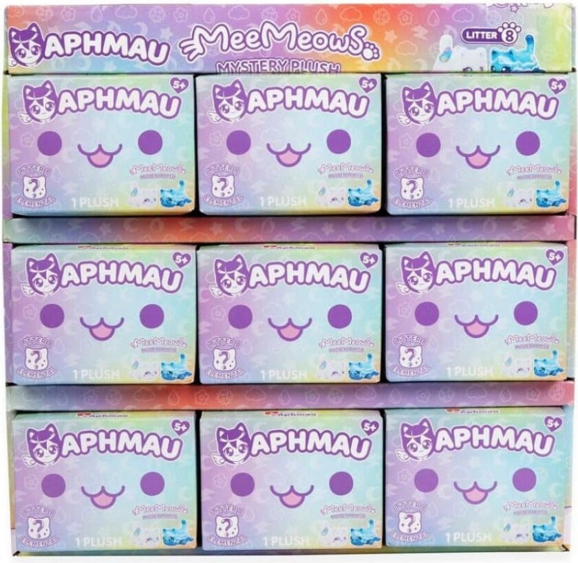 Aphmau MAphmau Mystery Meemeow Elemental Plysj 15 CM