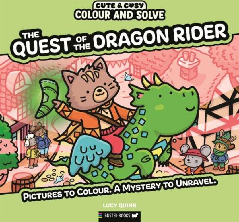Colour and Solve: The Quest of the Dragon Rider Pictures to colour. A mystery to unravel.