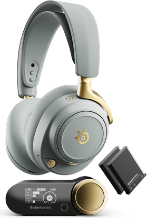 Arctis Nova Elite Sage Gold - High-end Gaming Headset - Hvit