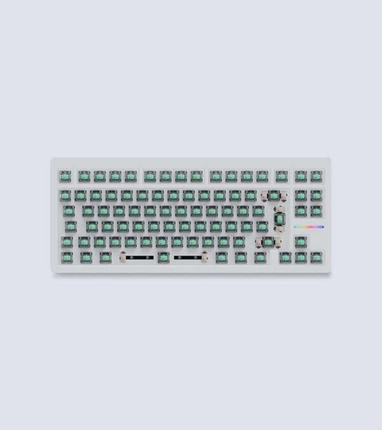 80HE - ISO - No keycaps - Linear60 - ARM - Zinc Alloy Wh - Gamingtastatur - Uten numpad - Universal - Svart