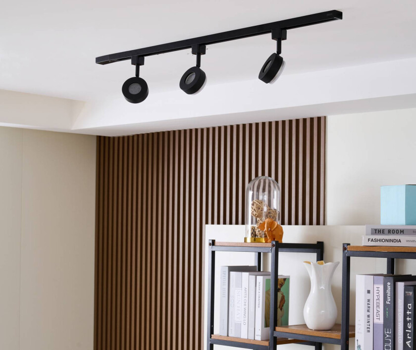 Prios Jardani 3-faset skinnesystem 3 lysk. svart