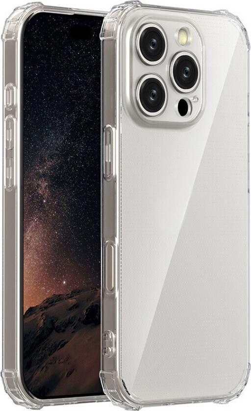 Anti Shock 15mm Cover til iPhone 17 - Transparent