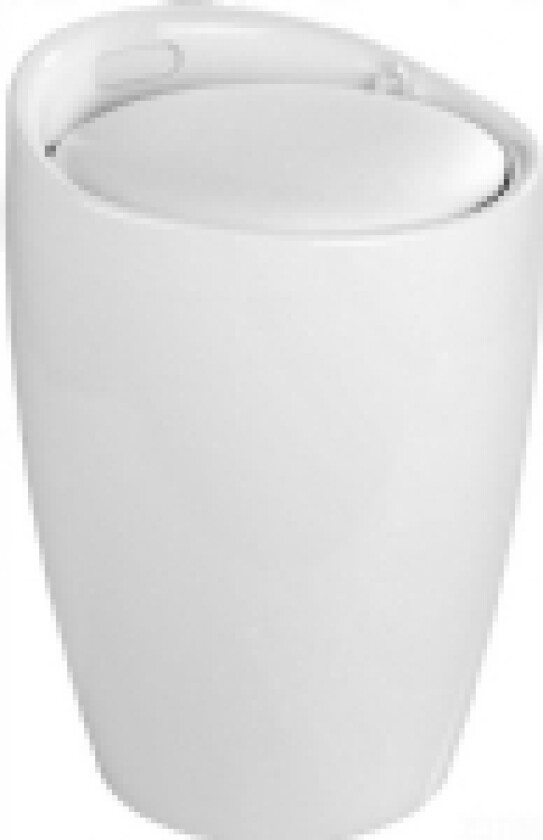 skittentøyskurv Skittentøyskurv med sete CANDY, hvit, 2in1, WENKO