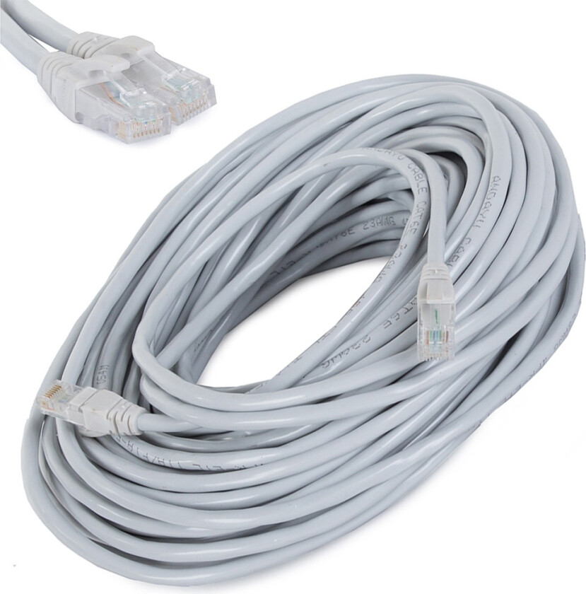 30m - Nettverkskabel Cat6e - Internettkabel