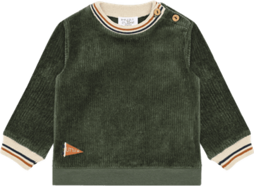 Sofus Ribbed velour Genser Deep Ivy