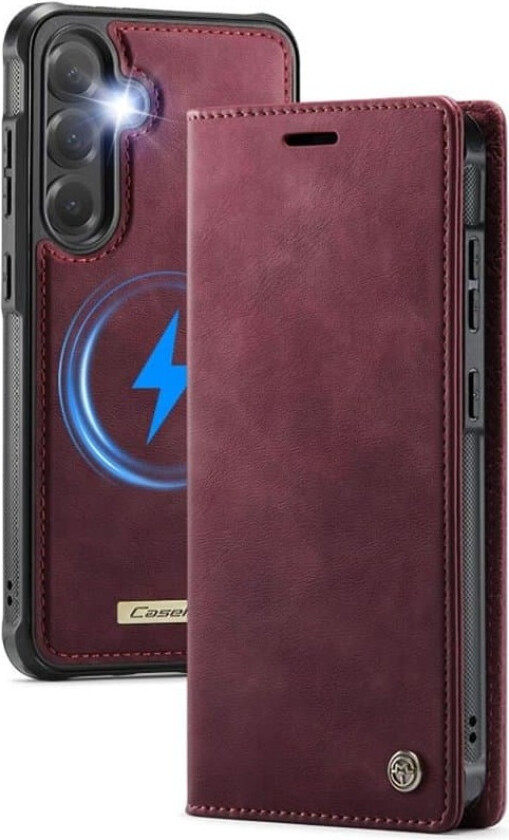 CaseMe mobildeksel C49 2i1 Samsung Galaxy S25 FE – Crimson red