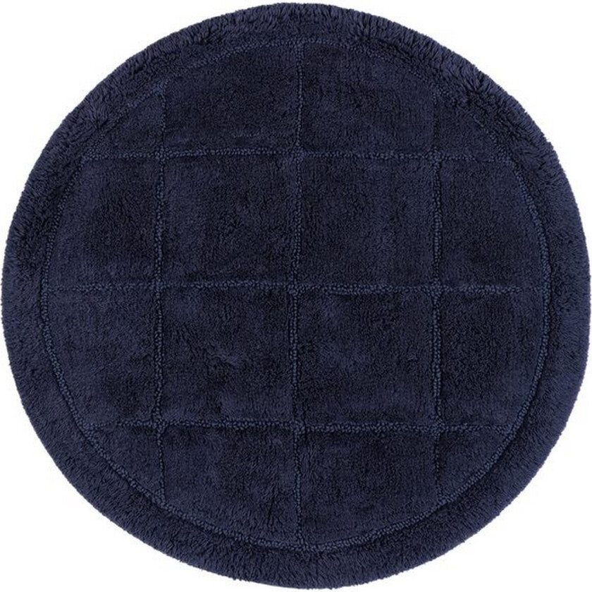Baderomsmatte Kvadrat - 80x80 cm, Marineblå