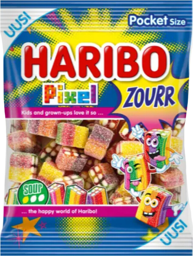 Haribo Pixel Zourr - 80 gram