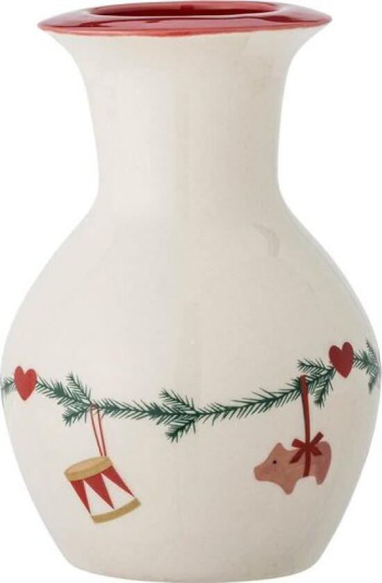 Yule vase 16 cm julemotiv