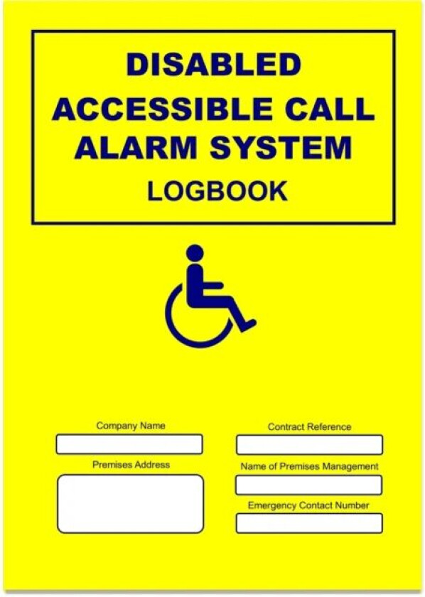 Disabled Call Alarm System Logbook av Docs-Store