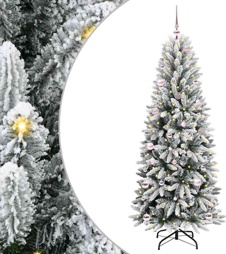 Kunstig juletre Hvit 63 x 63 x 150 cm PVC, plast, stål og PE