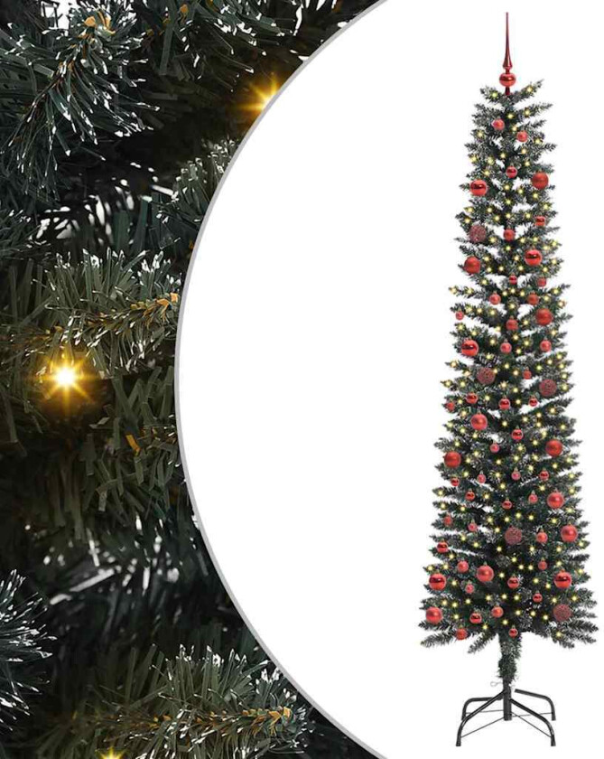 Kunstig juletre grønn 58 x 58 x 210 cm PVC og plast og stål