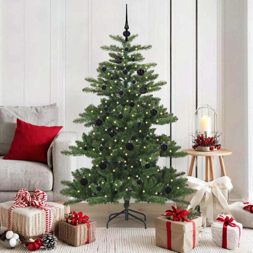 Kunstig sammensatt juletre with LEDs med stativ 150cm PVC