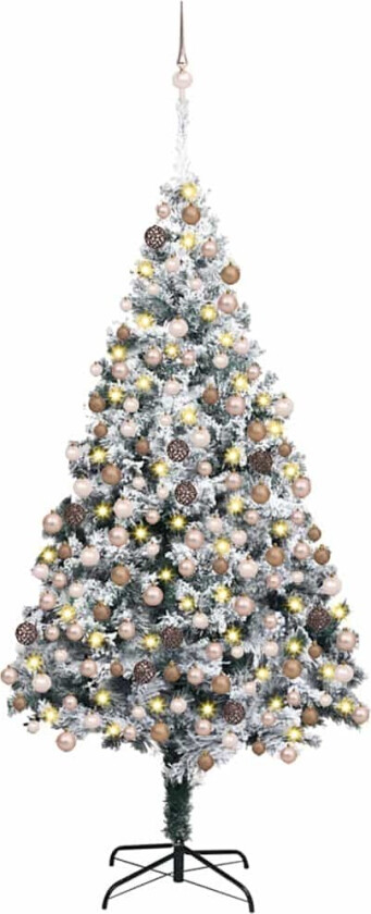 Kunstig juletre grønn 180 x 115 cm PVC og Stål og Plast