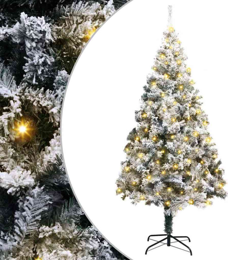 Kunstig juletre grønn 180 x 115 cm PVC og Stål og Plast