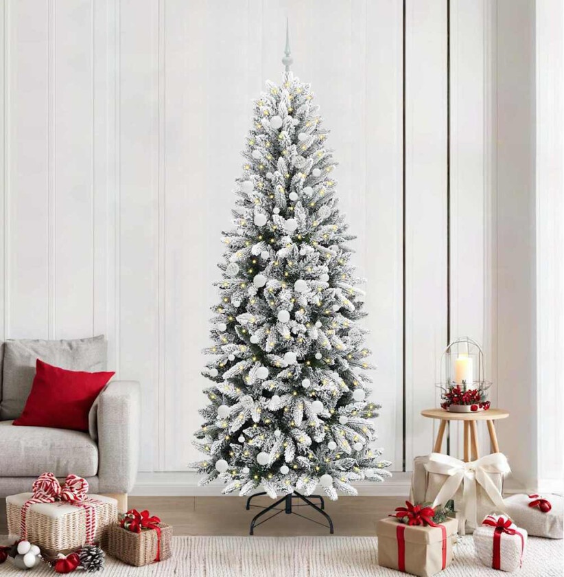 Kunstig juletre Hvit 78 x 78 x 210 cm PVC, plast, stål og PE