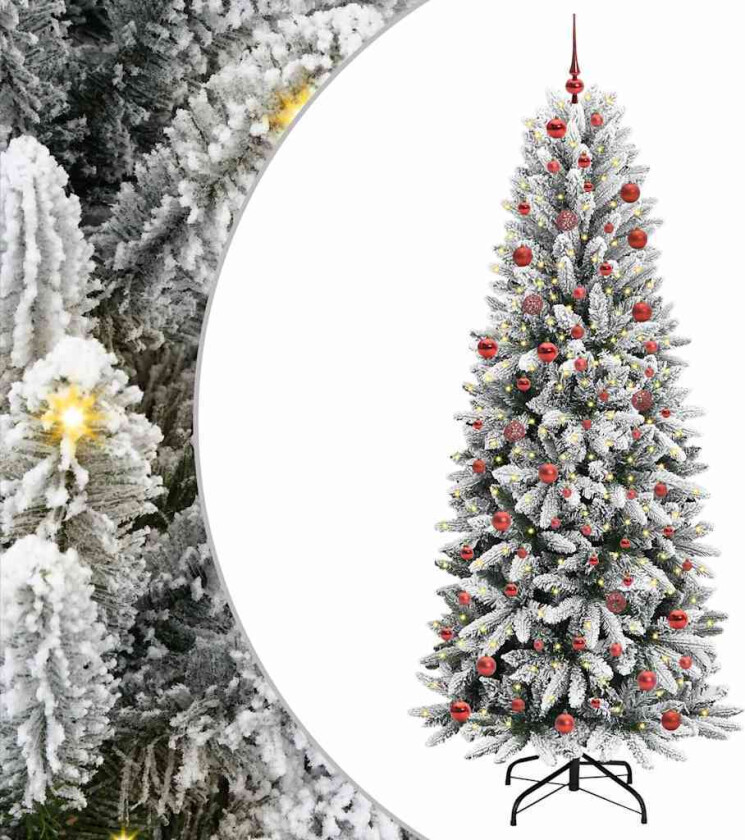 Kunstig juletre Hvit 78 x 78 x 210 cm PVC, plast, stål og PE